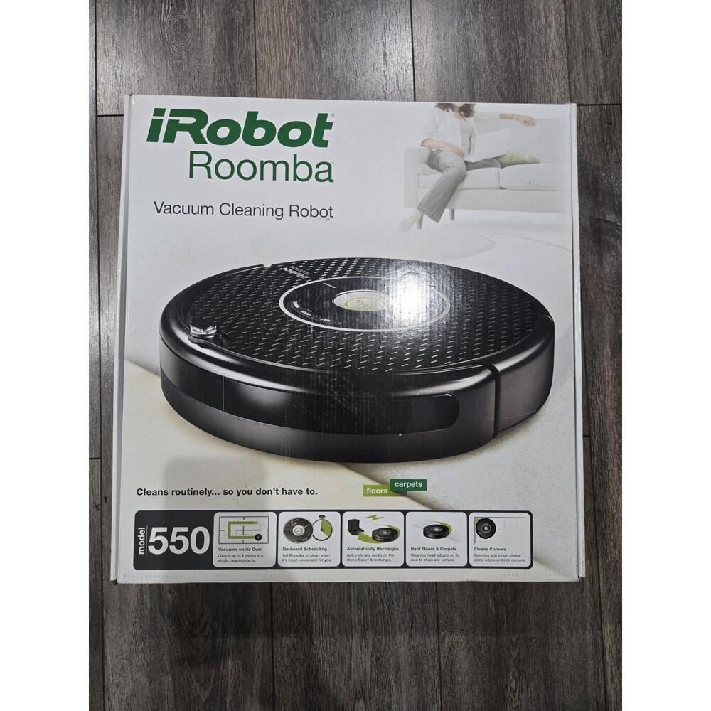 New iRobot Roomba 550 Robotic Vacuum Cleaning Robot w/ Home Base Sealed Box